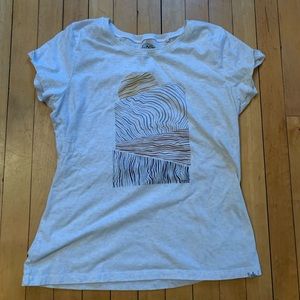 Heather oatmeal Prana tee size M
